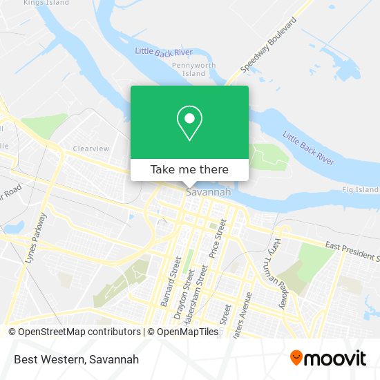 Mapa de Best Western