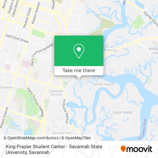 King-Frazier Student Center - Savannah State University map