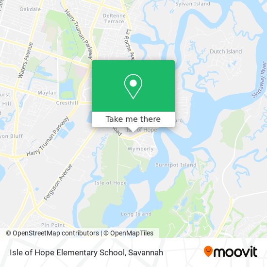 Isle of Hope Elementary School map