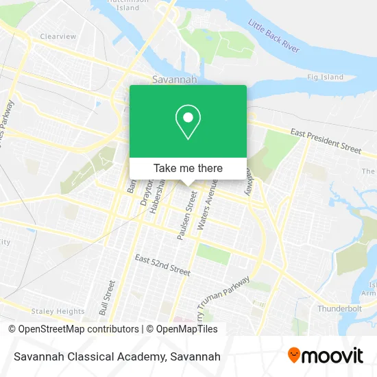 Savannah Classical Academy map