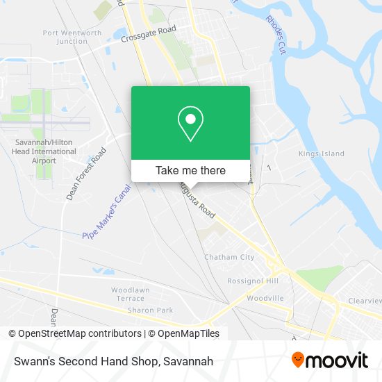 Swann's Second Hand Shop map