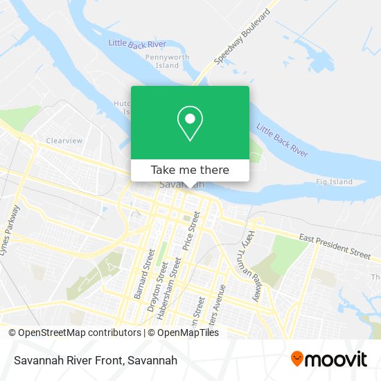 Mapa de Savannah River Front