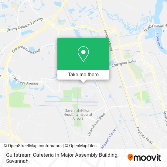Gulfstream Cafeteria In Major Assembly Building map
