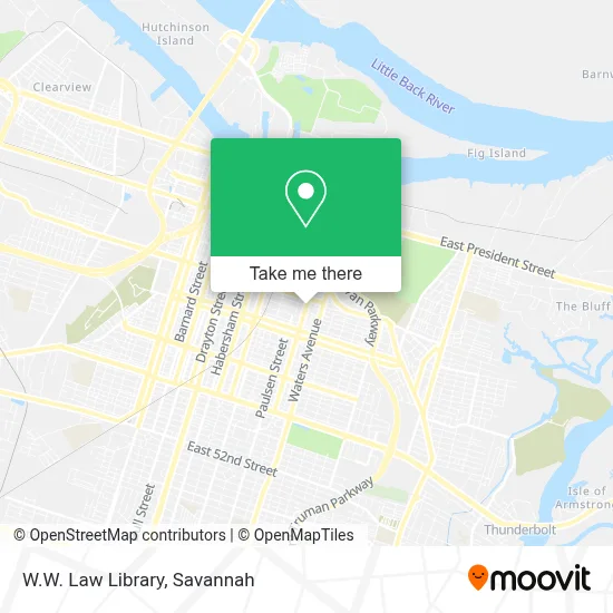 W.W. Law Library map