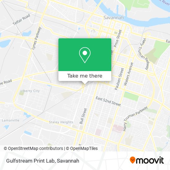 Mapa de Gulfstream Print Lab
