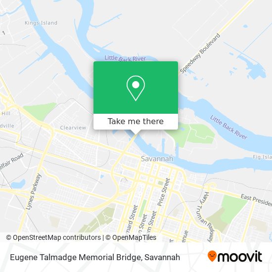 Mapa de Eugene Talmadge Memorial Bridge