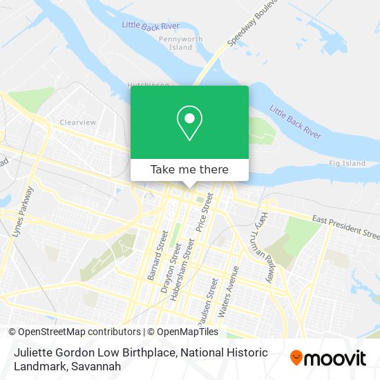 Juliette Gordon Low Birthplace, National Historic Landmark map