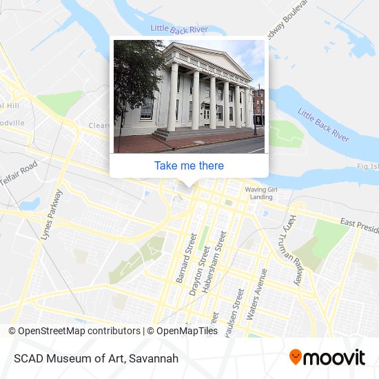 SCAD Museum of Art map