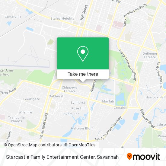Starcastle Family Entertainment Center map
