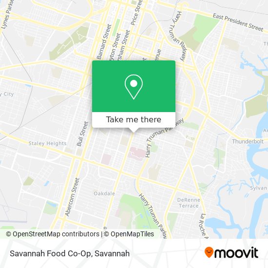 Savannah Food Co-Op map