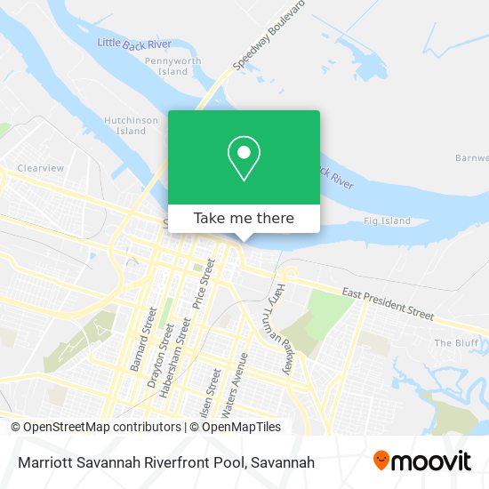 Marriott Savannah Riverfront Pool map