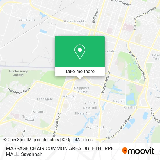 MASSAGE CHAIR COMMON AREA OGLETHORPE MALL map