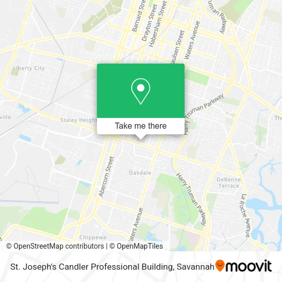 Mapa de St. Joseph's Candler Professional Building