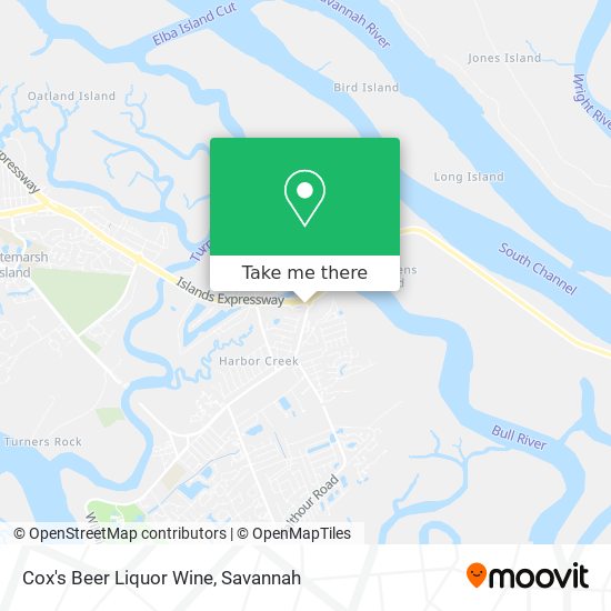Mapa de Cox's Beer Liquor Wine