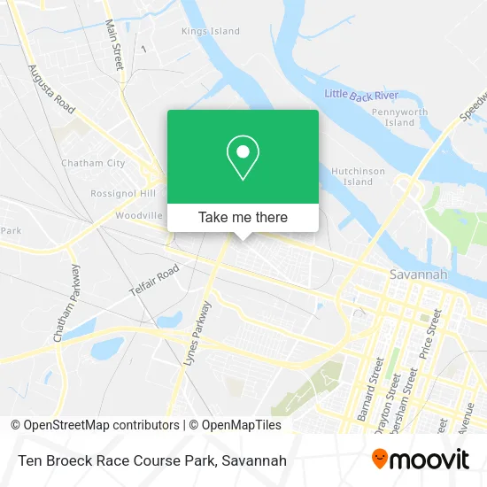 Ten Broeck Race Course Park map