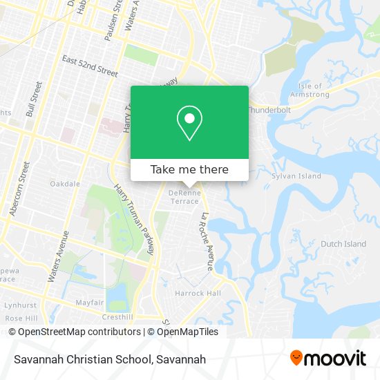 Savannah Christian School map