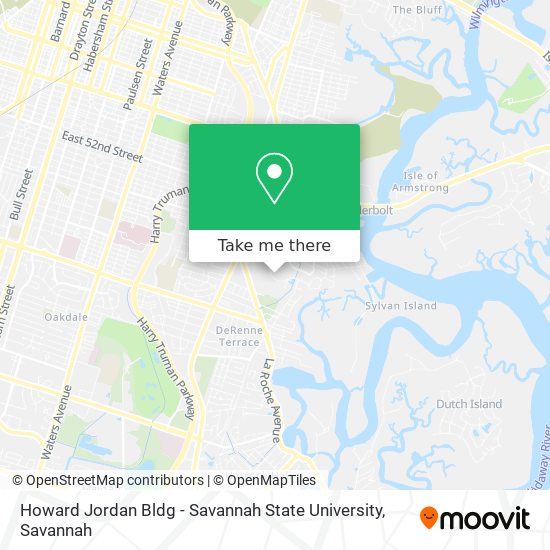 Mapa de Howard Jordan Bldg - Savannah State University