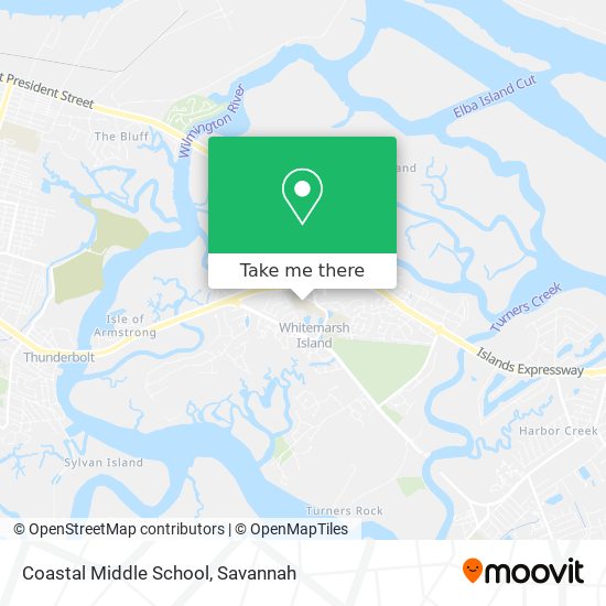 Coastal Middle School map