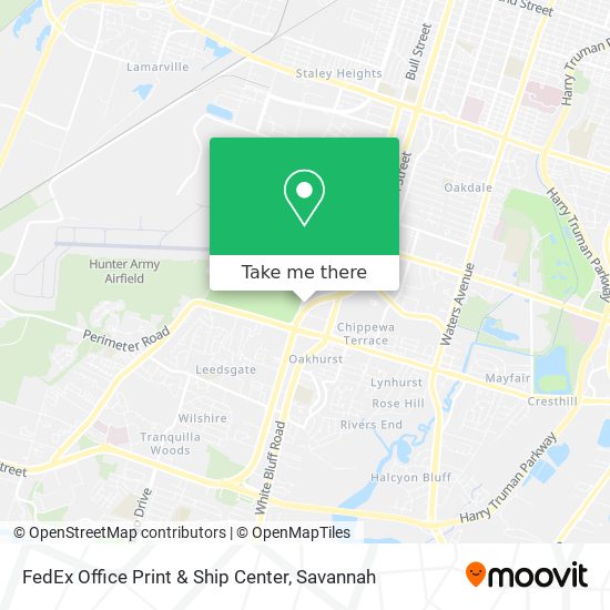 Mapa de FedEx Office Print & Ship Center