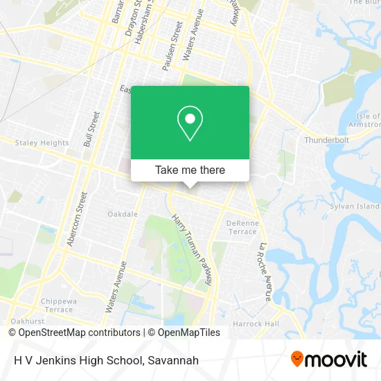 Mapa de H V Jenkins High School