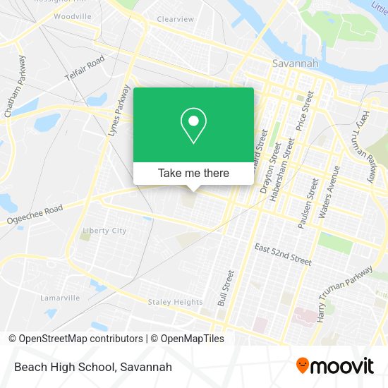 Mapa de Beach High School
