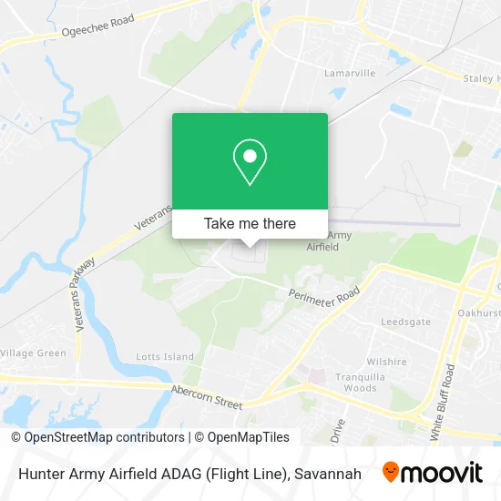Hunter Army Airfield ADAG (Flight Line) map