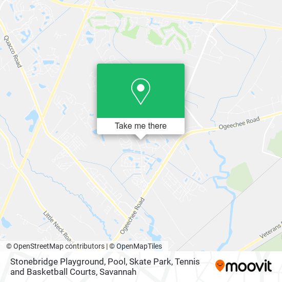 Mapa de Stonebridge Playground, Pool, Skate Park, Tennis and Basketball Courts