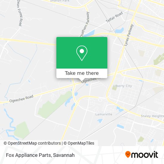 Fox Appliance Parts map