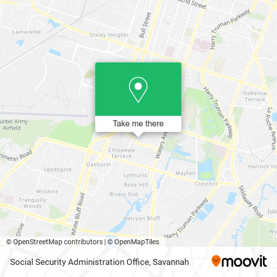 Social Security Administration Office map