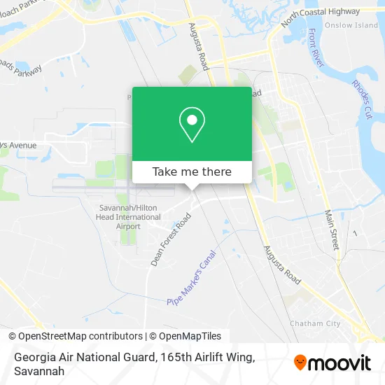Georgia Air National Guard, 165th Airlift Wing map