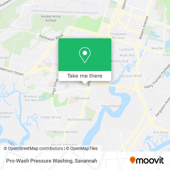 Pro-Wash Pressure Washing map