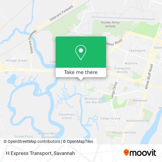 Mapa de H Express Transport