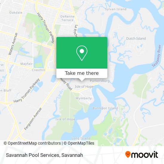 Savannah Pool Services map