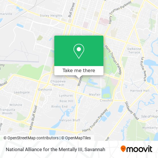 National Alliance for the Mentally III map