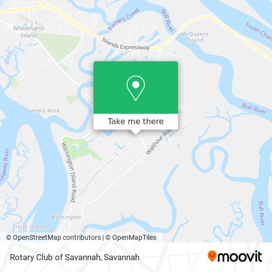 Rotary Club of Savannah map