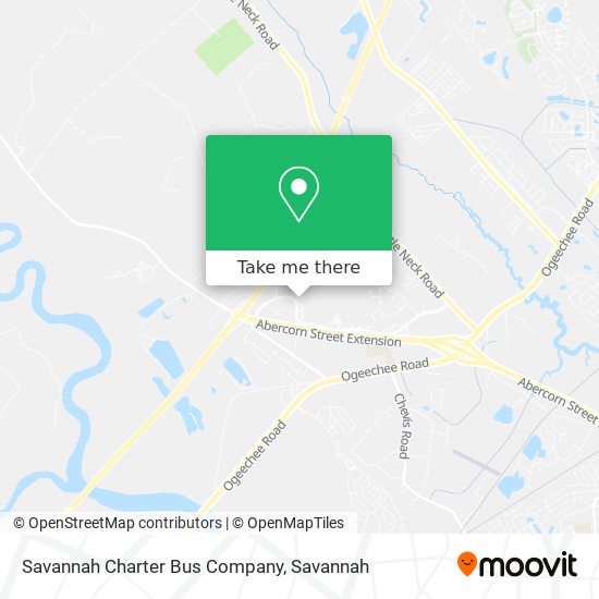 Mapa de Savannah Charter Bus Company