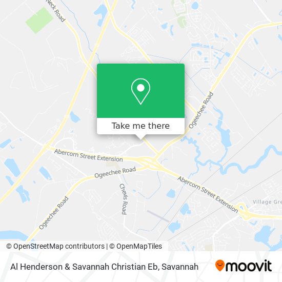 Al Henderson & Savannah Christian Eb map