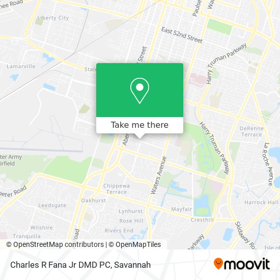 Mapa de Charles R Fana Jr DMD PC