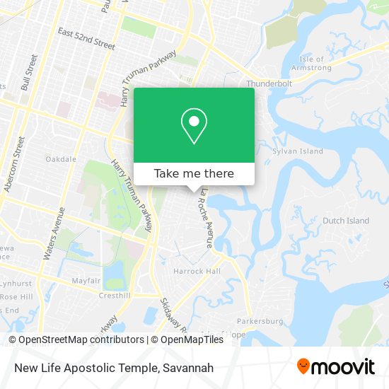 New Life Apostolic Temple map