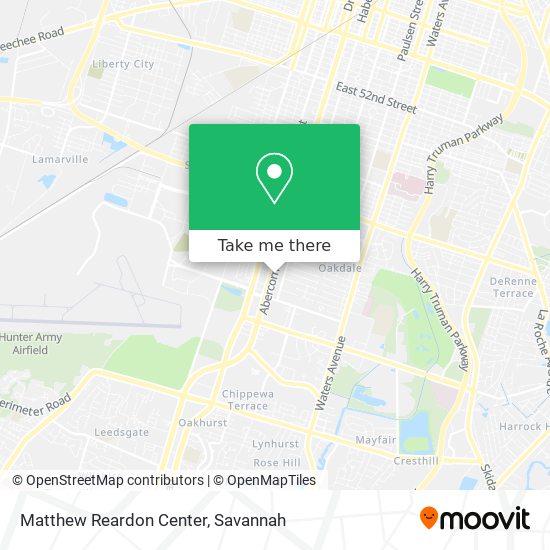 Mapa de Matthew Reardon Center