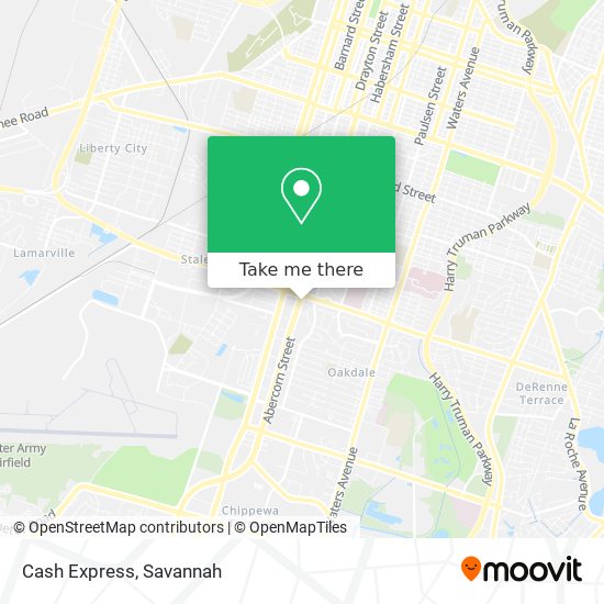 Cash Express map