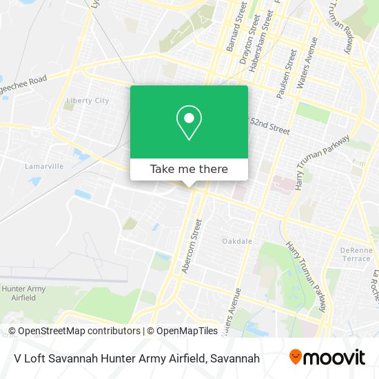 V Loft Savannah Hunter Army Airfield map