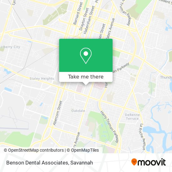 Benson Dental Associates map