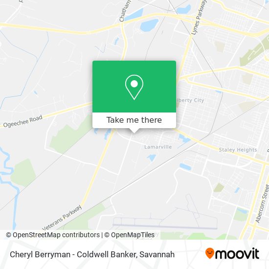 Cheryl Berryman - Coldwell Banker map