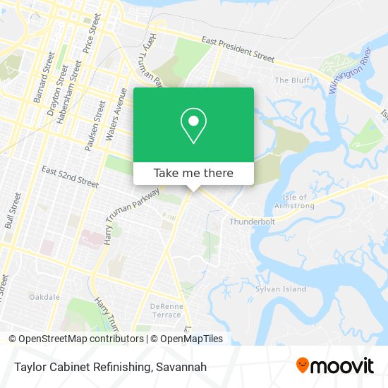 Taylor Cabinet Refinishing map