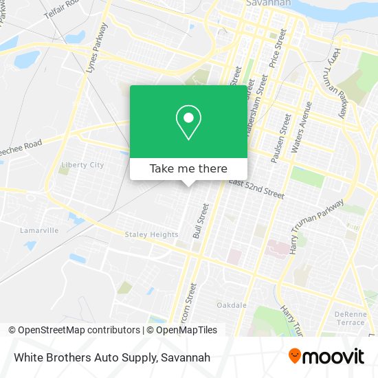 White Brothers Auto Supply map
