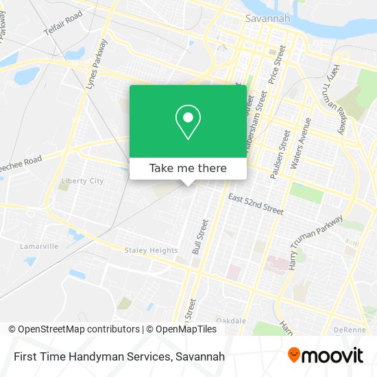 Mapa de First Time Handyman Services