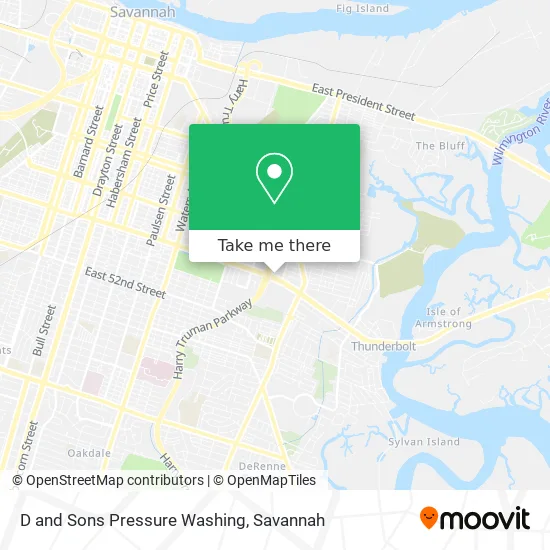 D and Sons Pressure Washing map