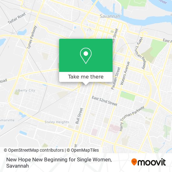 New Hope New Beginning for Single Women map