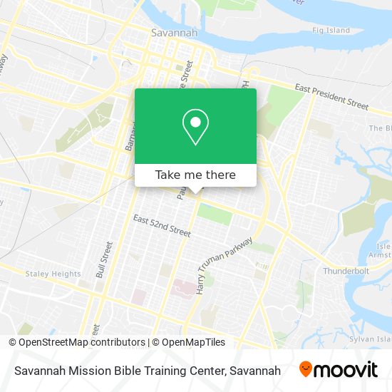 Savannah Mission Bible Training Center map